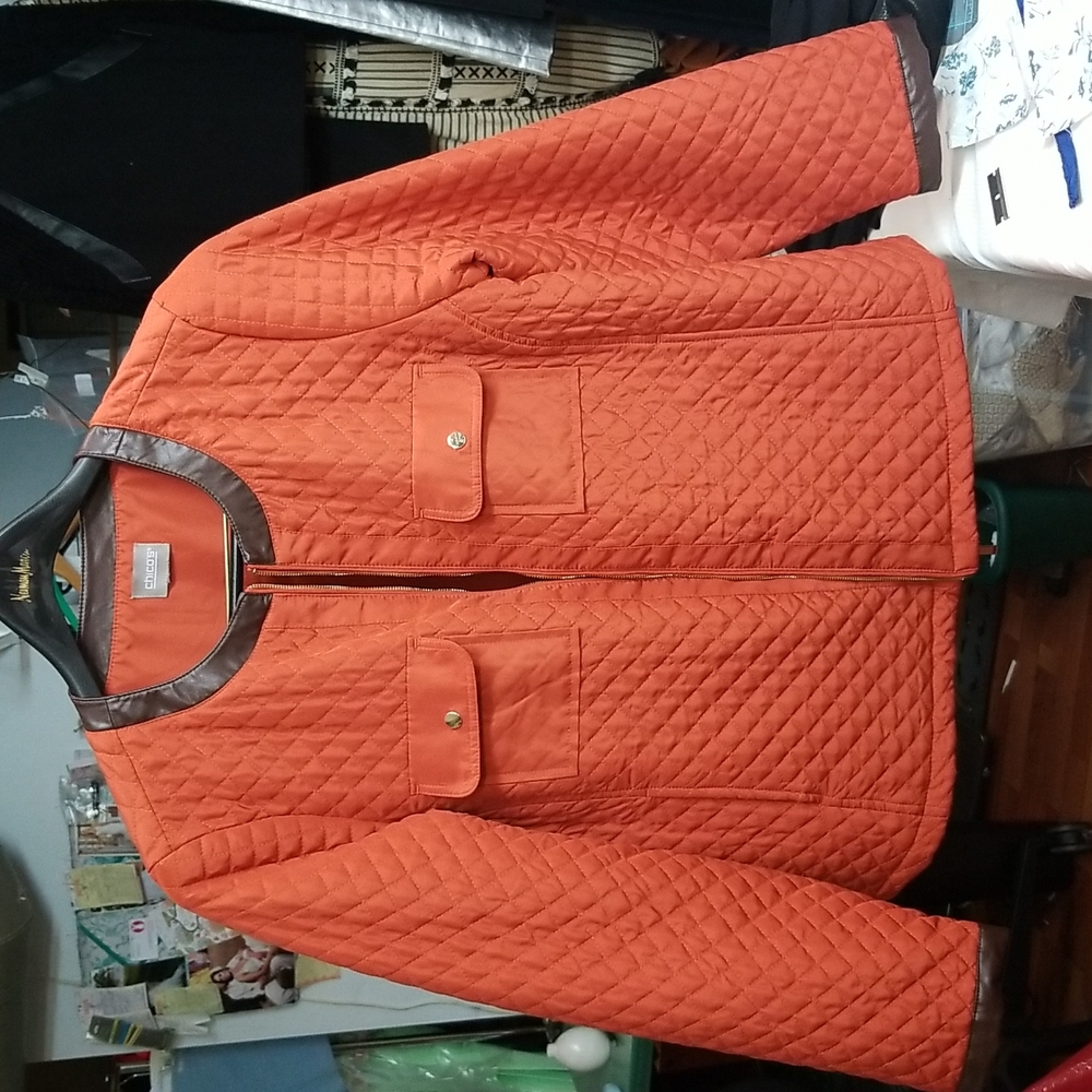 Chicos orange jacket